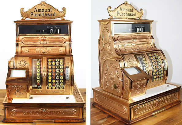 National Cash Register model 1064G (1911) with a printer