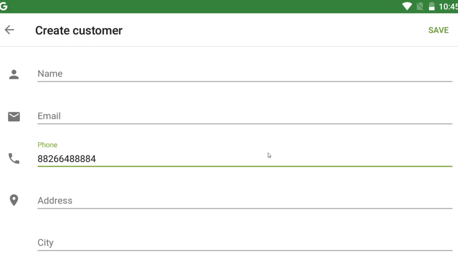 Step 6 - Enter Customer Phone Number and Country During Sale from Loyverse