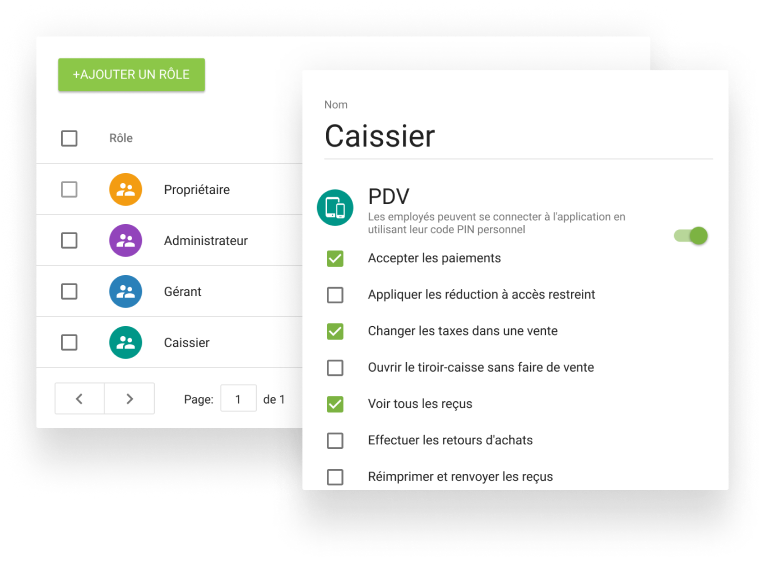 Accès séparé au caissier with Loyverse POS