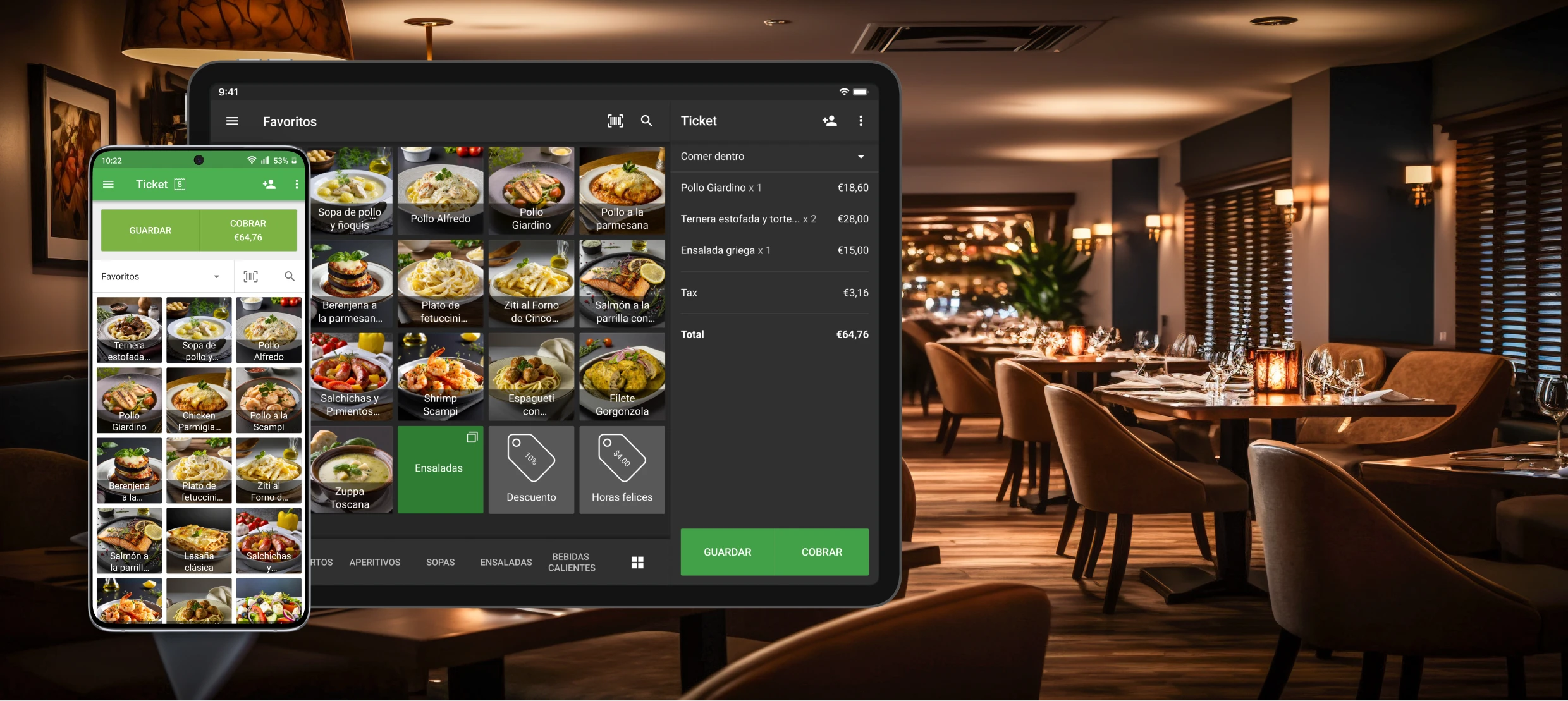 aplicación Loyverse TPV para restaurantes